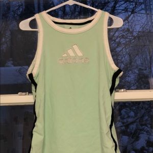 Mint green adidas top